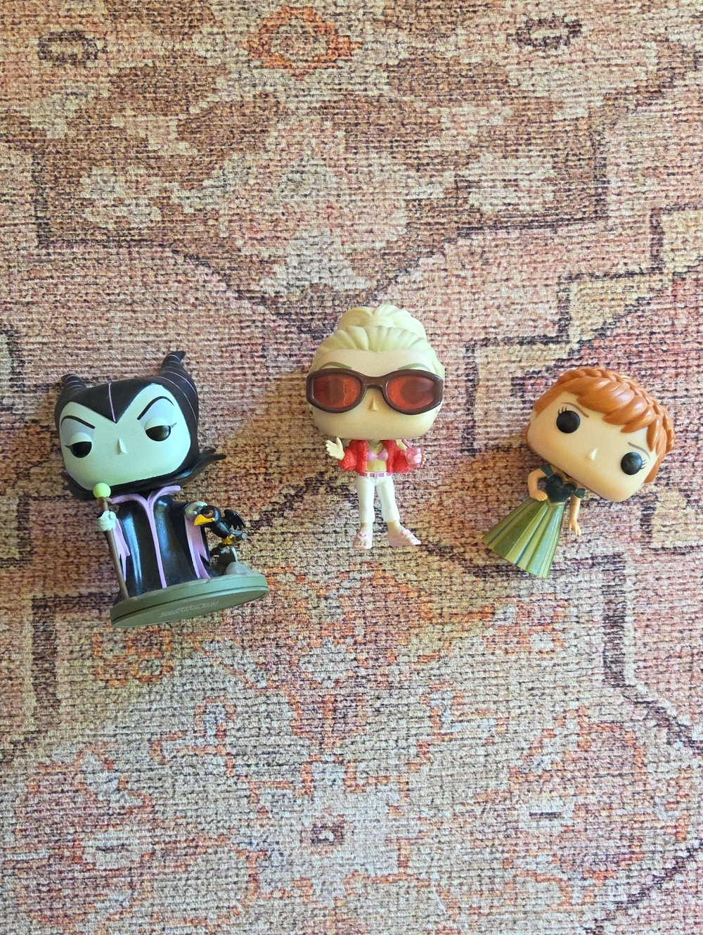 Funko Set of Three Figures – Green, Blonde, Orange